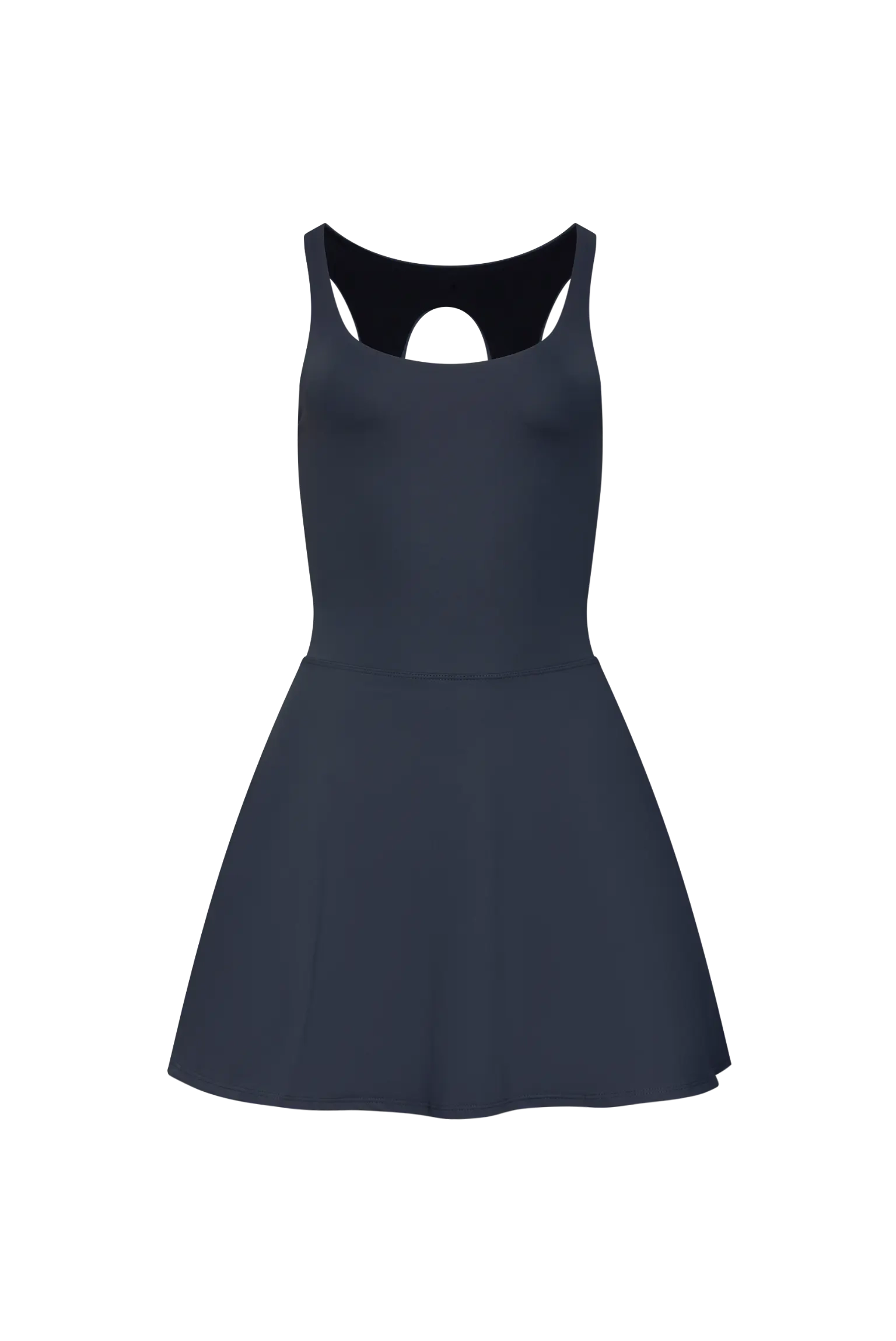 Charcoal Inhale Mini Dress - Low Intensity