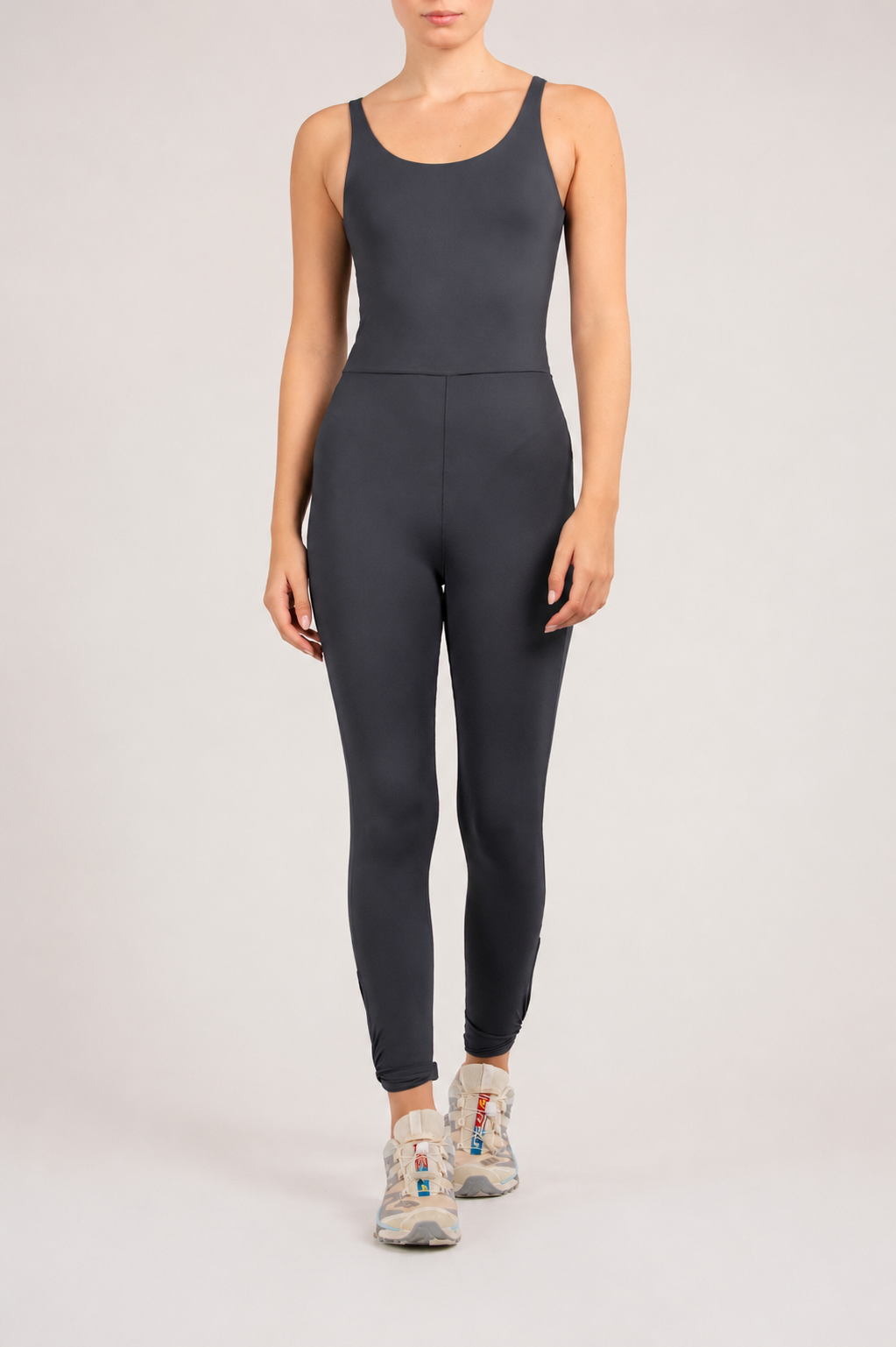 Charcoal Exhale Jumpsuit - Low Intensity