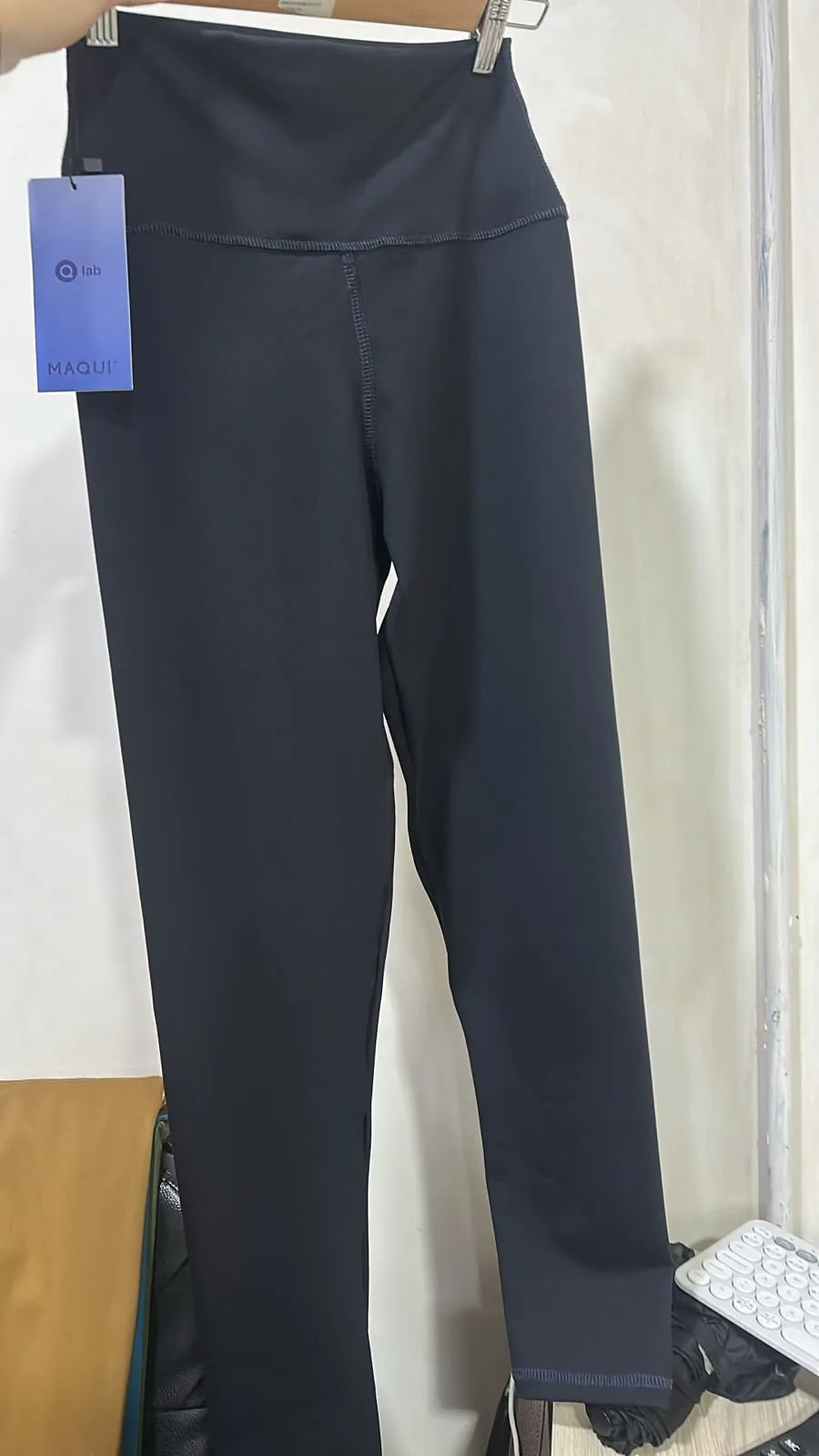Leggings deportivos negros de tiro alto